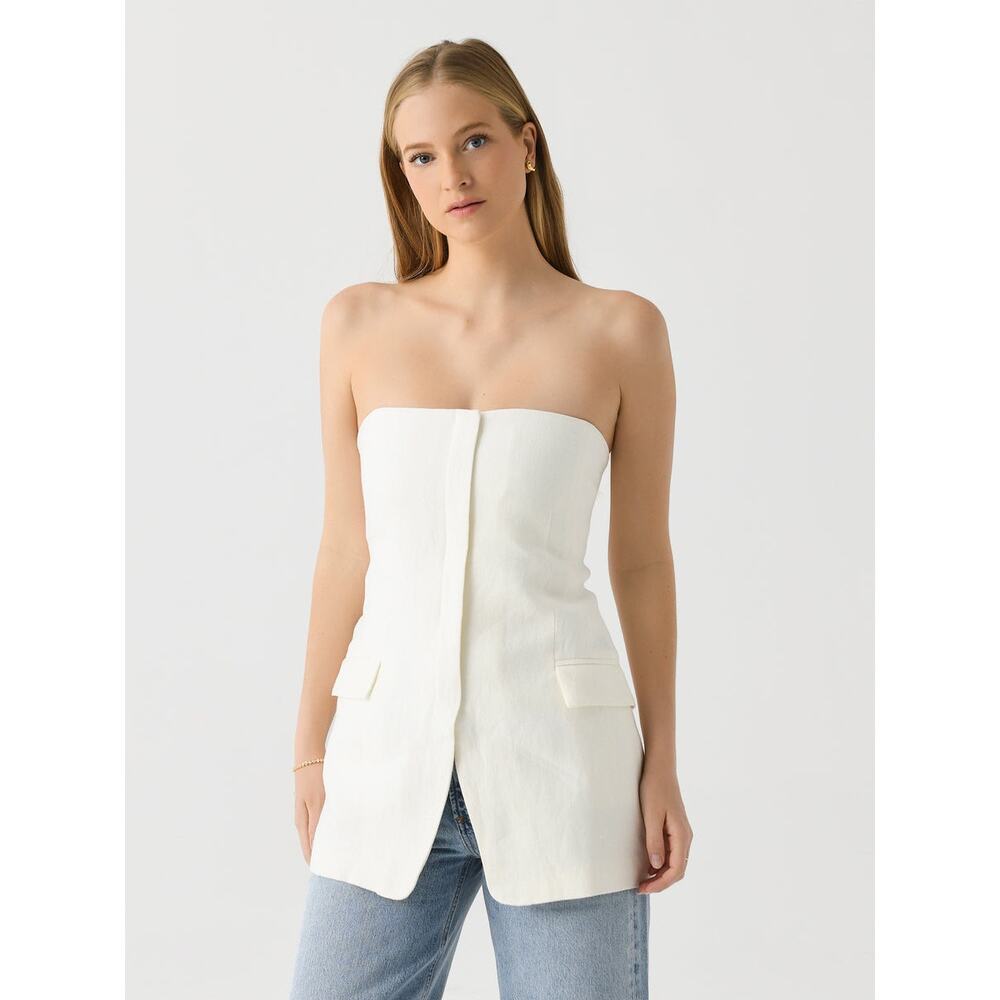 St.Agni Women's Tailored Strapless Top - Picture 5 of 12